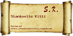 Stankovits Kitti névjegykártya